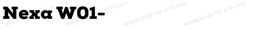 Nexa W01字体转换
